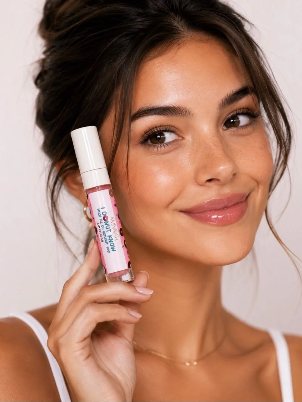 Aminah I Donut Know Pink Lip Gloss - Sheer Pink Shine